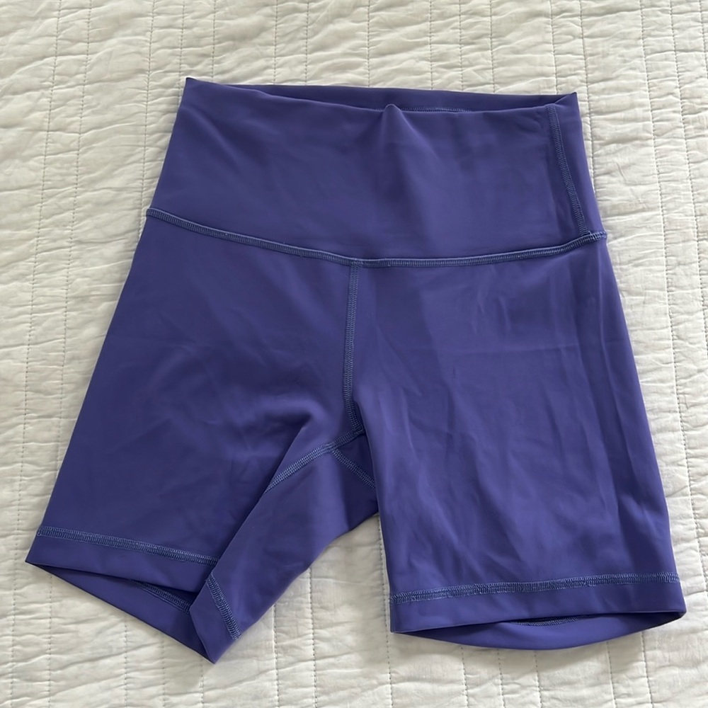 size 6 wunder train shorts purple lululemon